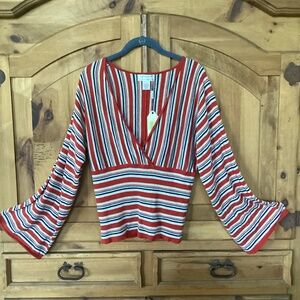 2 pc Max studio specialty bundle of fall tops nwt sweater & nwot eyelet